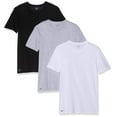 thumbnail image 2 of Lacoste Men's 3-Pack Essentials Cotton Classic Fit Crew-Neck T-Shirt (Black / Grey / White, Small), 2 of 2