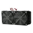 thumbnail image 2 of Radiador de fila de calor del enfriador de refrigeración por agua de la CPU del ordenador de 240MM con ventilador Dual de 18 tubos, 2 of 5