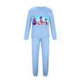 thumbnail image 3 of 2025 Kpop Demon Hunters Family Pajamas Matching Set, Kpop Demon Hunters Family Matching Long Sleeve Tops+Pants 2 Piece Pajamas Set, Halloween Christmas Paj Matching Sets for Sky blue#Men L, 3 of 4