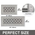 thumbnail image 5 of Findosom Kitchen Rugs Set 2 Piece, Non Slip Kitchen Floor Rugs with Rubber Backing,Machine Washable Geometric Absorbent Runner Rugs for Hallway Doormat,20"x32"+20"x48" Gray, 5 of 8