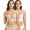 1-White+Nude, variant on COMFREE Low Back Bras for Women Deep U Plunge Backless Bras Seamless Halter Bras Wire Lifting Low Cut Bra