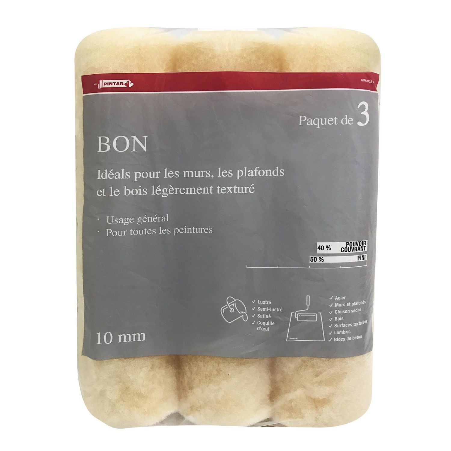 Pintar 10 mm Good Rollers, Pack of 3