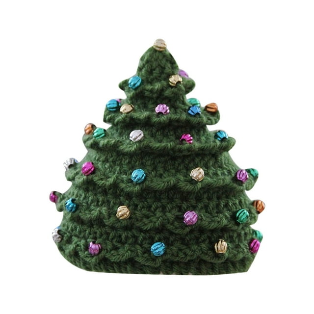 Punto De Árbol De Navidad, Gorro De Punto Cálido Unisex, Gorro De Ganchillo De Otoño E Invierno Speravity HA042710-02