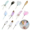 thumbnail image 2 of Zeiwohndc Multipurpose Feather Ballpoint Pen for Business Event Wedding Festival Gift, 2 of 20