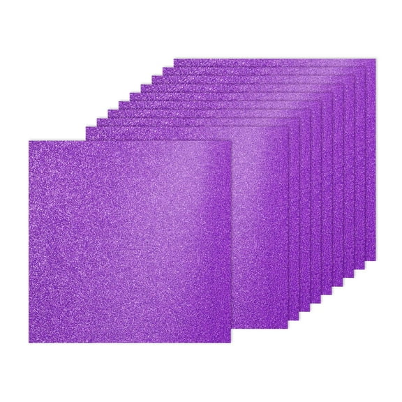 20Sheets Purple Glitter Cardstock, 12x12In Glitter Paper Card Stock Shiny Scrapbook 250gsm Sparkly Paper Large Shimmer for Crafts Scrapbook DIY Art Wedding Party