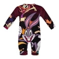 thumbnail image 6 of Looney Tunes Cartoons Baby Long Sleeve Footless, Infant Playsuit Romper Jumpsuits for Boys Girls, 6 of 8