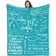 thumbnail image 1 of LHSHID 19th Birthday Decorations Blanket Gifts for 19 Year Old Female from Parents and Friends 30"x40", 1 of 7