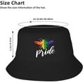 thumbnail image 2 of Bucket Hats Fashion Sun Cap Packable Outdoor Fisherman Hat for Women and Men Pride Heart Bucket Hats, 2 of 8