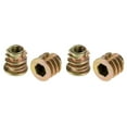 thumbnail image 3 of 50Pcs Zinc Alloy Hex Drive Head Threaded Insert for Wood Insert M4x8mm Furniture Insert Nut, 3 of 8