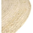 thumbnail image 3 of White Dye Natural Jute Hand Made Round Living Room, Dining Room, Kitchen Farm House Area Rug Carpet Doormat 5" Feet (60 inch), 3 of 5
