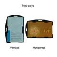 thumbnail image 4 of SagaSave Hard Plastic ID Card Holder Badge Holders Vertical/Horizontal Double Sided for 2 Cards, 4 of 6