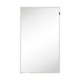 thumbnail image 4 of 17.5'' x 29'' Polished Nickel Recessed and Surface Mount Bathroom Medicine Cabinet with Mirror Square Cornered Metal Framed Rounded Rectangle Medicine Cabinet Mirror, 4 of 8