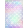 thumbnail image 4 of Dreamtimes Rainbow Scales Mermaid Kitchen Towels Set of 6 Dishcloths Hand Towels Tea Towels Ultra Absorbent for Cleaning Washing Drying Dishes Tableware 28'' x 18'', 4 of 7