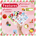 thumbnail image 4 of WJCA 150PCS Assorted Christmas Gift Tags - Self-Adhesive Festive Stickers with Various Cute Designs for Personalized Presents, Holiday Wrapping & Christmas Decorations, 4 of 7