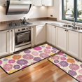thumbnail image 3 of Kitchen Rugs Sets Of 2,Pioneer Flower Floral Print Pattern Anti Fatigue Kitchen Mat Rugs Non Slip Washable,Decorative Kitchen Floor Mats for Kitchen,Sink,Laundry,17"x47"+17"x47", 3 of 5