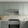 thumbnail image 2 of Streamline 30 in. Andrano Ducted Undermount 406 CFM Range Hood in Brushed Stainless Steel with Baffle Filters, Touchpad Control, LED Lights, 2 of 9