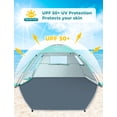 thumbnail image 4 of Carpa de playa Glymnis BT-SD01 para 2 a 3 personas UPF50+, color verde, 4 of 8