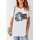 thumbnail image 3 of ABPHQTO Camiseta blanca de manga corta con estampado gráfico floral BALL MOM para mujer, 3 of 5