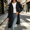 thumbnail image 4 of QQZ 2026 Fall Long Zip Up Hoodie Jacket Coat For Women, Oversized Full Zip Long Sweatshirt For Women, 4 of 9