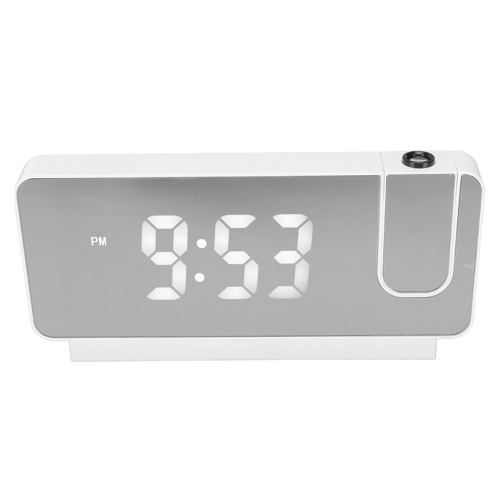 Projectable Clock, USB Power Supply Time Management Projection Alarm Clock For Home White,Black