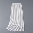 thumbnail image 4 of TiaoBug Womens Half Slips Long Petticoat Lace Trim A-Line Underskirt for Commuter Drerss Accessory White One Size, 4 of 6