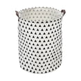 thumbnail image 1 of Cesta de lavandería cilíndrica plegable de 60L de Unique Bargains 1 Pc para la sala de lavandería 19.69"x15.75" Triángulo negro, 1 of 6