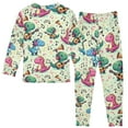 thumbnail image 2 of joogoo Dinosaur and Music Pajamas Set Long Sleeve Soft Cotton Sleepwear 2 Piece 24M, 2 of 7