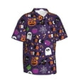 thumbnail image 2 of Haiem Halloween Sweet Candy Printed Hawaiian Shirt for Men - Men’s Casual Beach Summer Shirts - Stretch Fabric with Modern Fit-Medium, 2 of 9