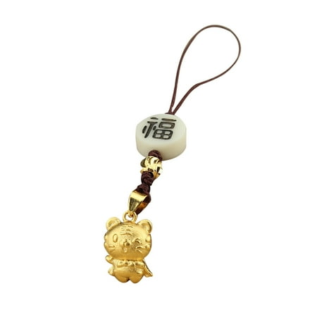 

Lucky Tiger Pendant Phone Lanyard Decor Strap Cell Nylon Men and Women