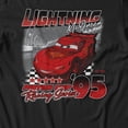 thumbnail image 3 of Disney Pixar Cars Lightning McQueen Piston Cup Racing Men's T Shirt (Black, S-XXXL), 3 of 4