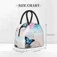 thumbnail image 2 of Yiaed Butterfly In Blossoms Zen Print Lunch Bag Adult Insulated Lunch Box, Leakproof Cooler Food Lunch Containers Reusable High Capacity Lunch Tote Bags-One Size, 2 of 6