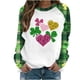 thumbnail image 3 of TaTaai Womens St Patricks Day Graphic Raglan Sweatshirt Long Sleeve Crewneck Casual Pullover Loose Fit Holiday Top Gift, 3 of 5
