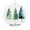 Pattern-2, variant on Christmas Tree Ornament Christmas Trees Christmas Decorations Ornament Xmas Tree Ornament Gift Ceramic Holiday Decoration Present Porcelain 3inch Flat with Gold Ribbon Both Sides