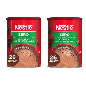 Nestle ZERO Milk Chocolate Cocoa Mix - 3 Canister Bulk Pack - ZERO