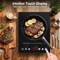 thumbnail image 4 of ANHANE Single Burner Induction Infrared Cooktop Countertop 120V 1800W TOUCH US, 4 of 12