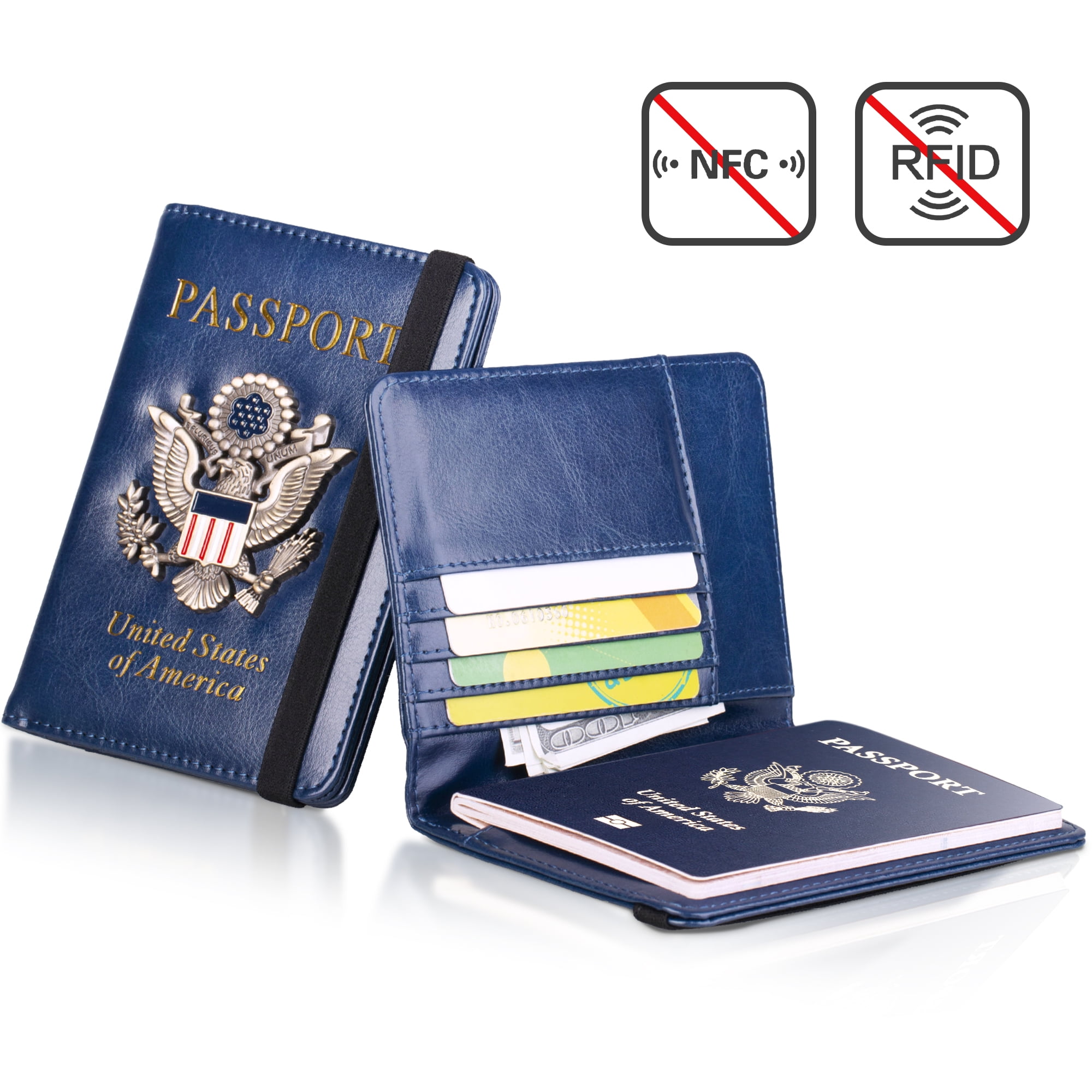 Passport Holder Cover Case, Travel Document Organizer Protector ...