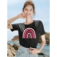 thumbnail image 3 of VILOVE Women Breast Cancer Shirt Pink Ribbon Breast Cancer Awareness T-Shirts Casual Short Sleeve Tops, 3 of 6