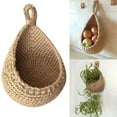thumbnail image 5 of Hanging Fruit Basket For Kitchen-Bohemian Style Wall Hanging Basket-Hand-Woven Hanger Drop-Shaped Household Fruit, Vegetable, Potato And Onion Storage Basket, 5 of 11