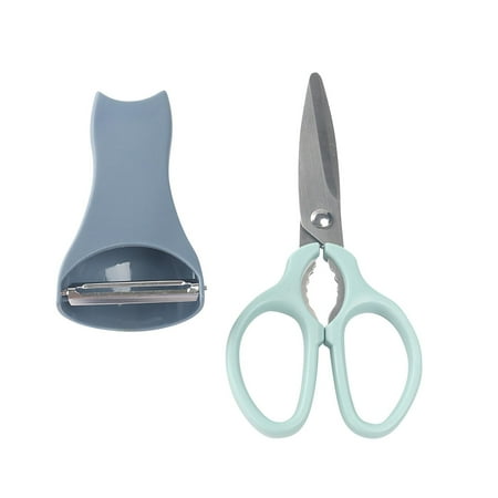 

Krqap Three In One Scissors Stainless Steel Peeler Nut Sheller Kitchen Tools