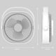 thumbnail image 2 of Brillar Ventilador USB de 1 pieza, ventilador de mesa de 200 x 220 x 66 mm, ventilador recargable silencioso portátil, ajustable a 360°, 3 modos, ventilador de escritorio con asa para viajes, 2 of 4