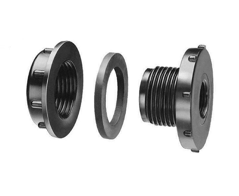 Hypro Poly Bulkhead Sprayer Tank Adapter Fitting 11/2" FPT & 21/2" OD