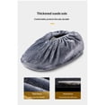 thumbnail image 4 of Cubrezapatos, 5 pares, reutilizables, antideslizantes, lavables, suaves, para el hogar y la oficina, color gris, 4 of 5