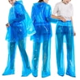 thumbnail image 1 of Conjunto de 20 piezas de impermeables transparentes desechables con capucha para adultos FLhrweasw Para estrenar, 1 of 6