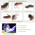 thumbnail image 4 of Ksopiavobs Animal Figures 1pcs Rubber Elastic Realistic Centipede Action Model, Stress Relief Toys for Science Project, Learning Educational Toys, Birthday Gift, Cake Topper for Kids, 4 of 6