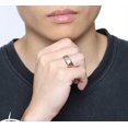 thumbnail image 4 of UBIUO 8mm The Legend of Zelda Triforce Ring, Stainless Steel Matte Finished Bands - -, 4 of 4
