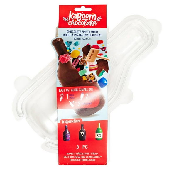 American Crafts Kaboom Chakalaka Brown Chocolate Piñata Mold-Bottle, 3 Pieces