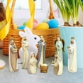 thumbnail image 5 of Mini Nativity Set 8pcs, Resin Scene Figurines Baby Oranment for Home Office Tabletop Decoration Collectibles Decor, Figurine Christmas Manger Scene for Tabletop Holidays Home Chapel Christmas Decor, 5 of 6