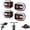 4PC Yellow+Red, variant on Zanzike Bike Tail Light with Turn Signal Split USB Rechargeable 5 Modes Waterproof