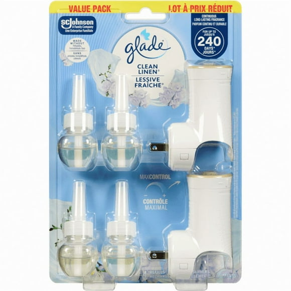 Plugins Scented Oil Clean Linen Value Pack