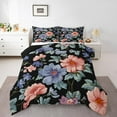 thumbnail image 1 of Erosebridal Floral Flower Comforter Sets Queen Size,Spring Garden Bedding Queen Comforter Set,Ultra Soft Reversible Bedding Sets Queen with Comforter,Botanical Room Decorative,3 Pieces, 1 of 8